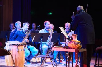 Arch 3 Famoudou Don Moye et Orchestre du Conservatoire Atlantique jazz festival lundi 12 octobre 2015 par Herve Le Gall