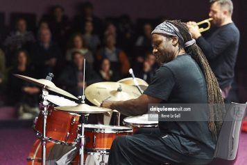 Philippe Champion et Hamid Drake Atlantique jazz festival Awena Guipavas mercredi 7 octobre 2015 par Herve Le Gall.