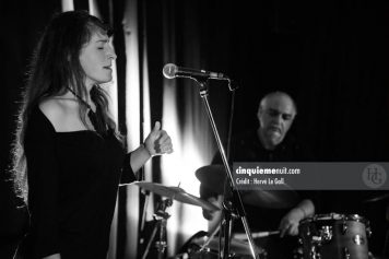 Zalie Bellacicco et Michael Zerang Conservatoire Brest Atlantique jazz festival 20 octobre 2013 par herve le gall photographe cinquieme nuit