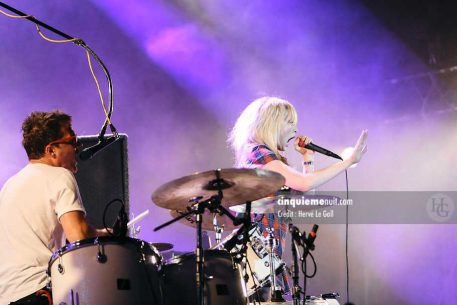 The Ting tings Festival la Route du Rock 2008 samedi 16 août 2008 par herve le gall photographe cinquieme nuit