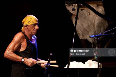 Hamid Drake, Antonello Salis, Paolo Angeli Cabaret Vauban octobre 2009 par herve le gall photographe cinquieme nuit